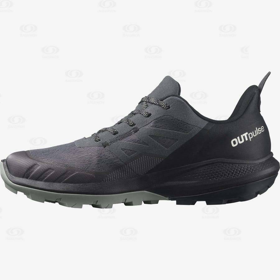 Pánské Trekové Boty Salomon OUTPULSE GORE-TEX Šedé | CZ-M1965