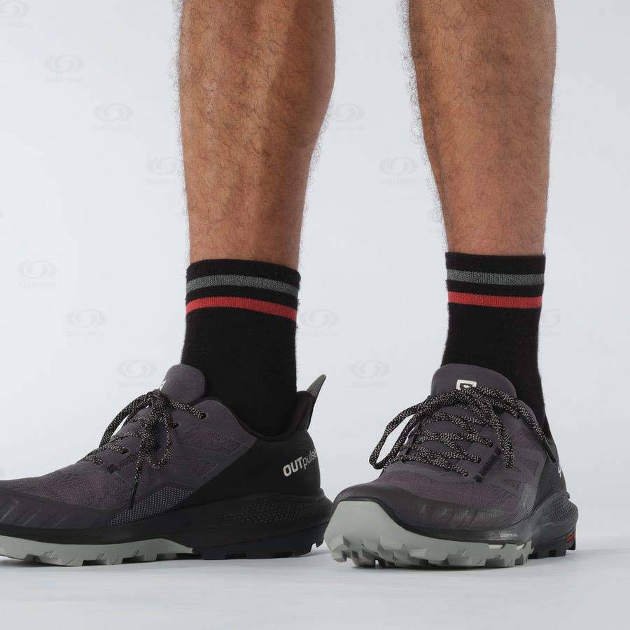 Pánské Trekové Boty Salomon OUTPULSE GORE-TEX Šedé | CZ-M1965
