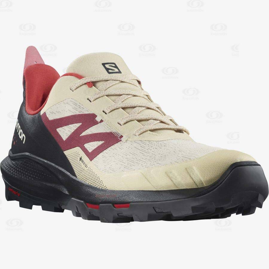 Pánské Trekové Boty Salomon OUTPULSE GORE-TEX Béžový | CZ-S1009
