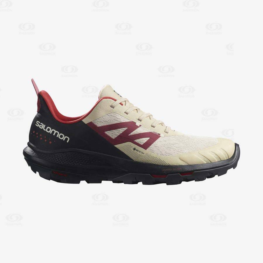 Pánské Trekové Boty Salomon OUTPULSE GORE-TEX Béžový | CZ-S1009