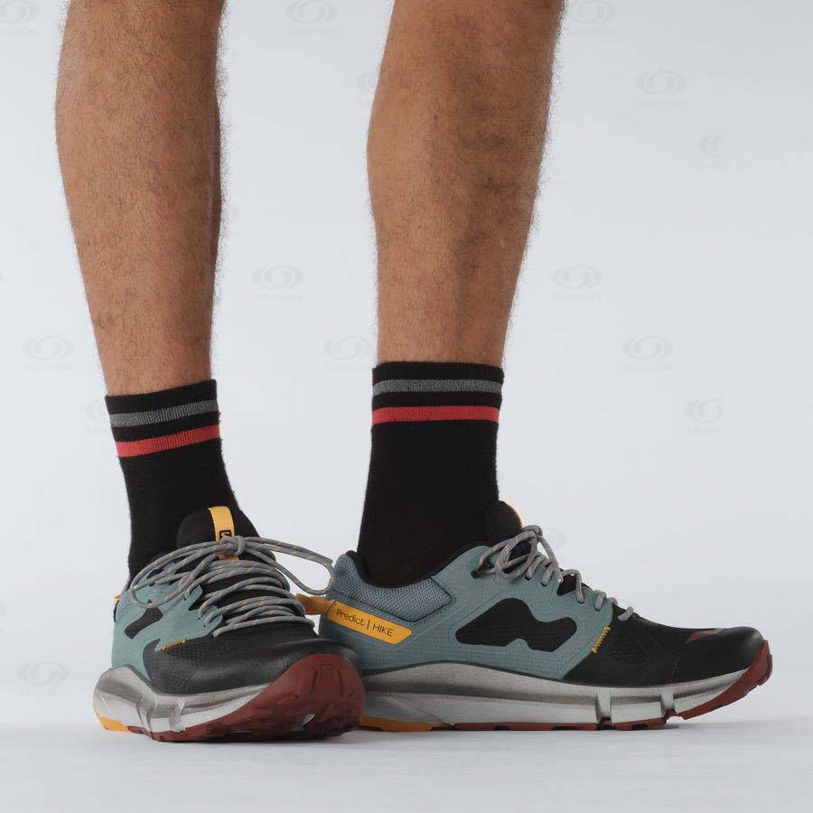 Pánské Trekové Boty Salomon PREDICT HIKE GORE-TEX Černé Oranžové | CZ-A1122
