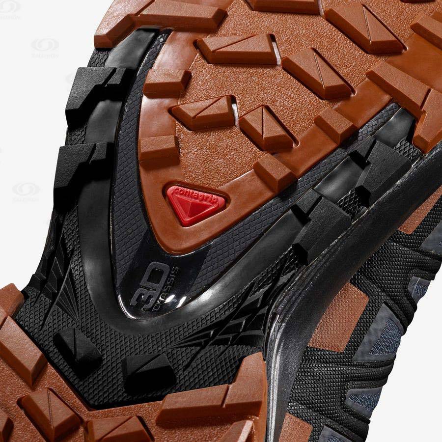 Pánské Trekové Boty Salomon XA PRO 3D V8 GORE-TEX WIDE Černé | CZ-N1736