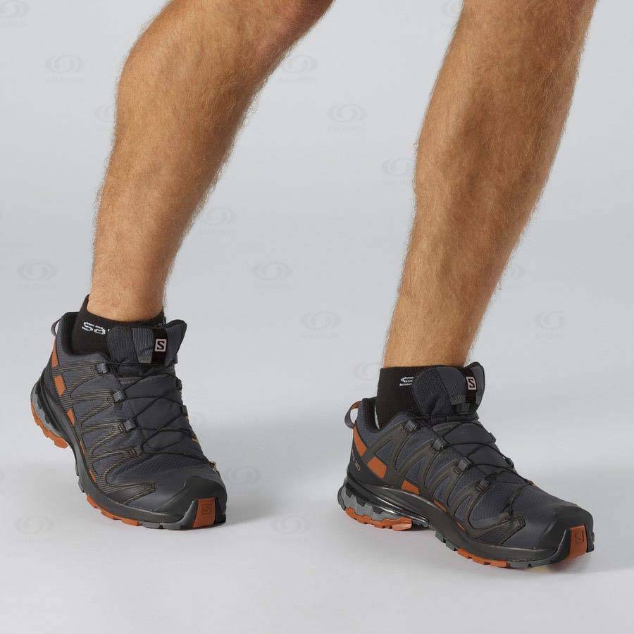 Pánské Trekové Boty Salomon XA PRO 3D V8 GORE-TEX WIDE Černé | CZ-N1736