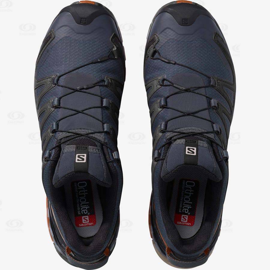 Pánské Trekové Boty Salomon XA PRO 3D V8 GORE-TEX WIDE Černé | CZ-N1736