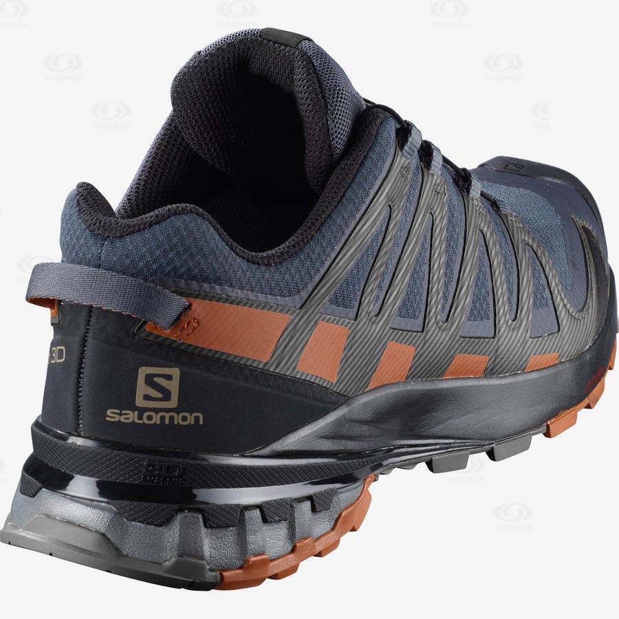 Pánské Trekové Boty Salomon XA PRO 3D V8 GORE-TEX WIDE Černé | CZ-N1736