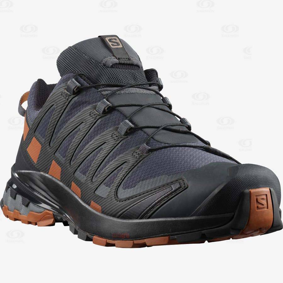 Pánské Trekové Boty Salomon XA PRO 3D V8 GORE-TEX WIDE Černé | CZ-N1736