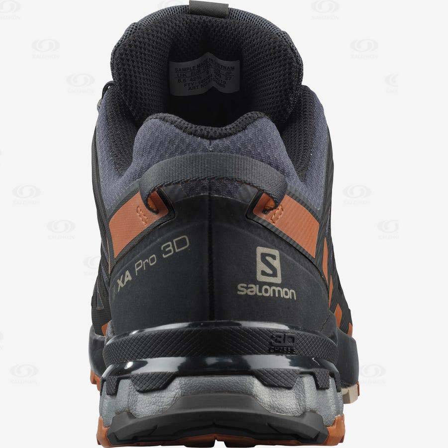 Pánské Trekové Boty Salomon XA PRO 3D V8 GORE-TEX WIDE Černé | CZ-N1736