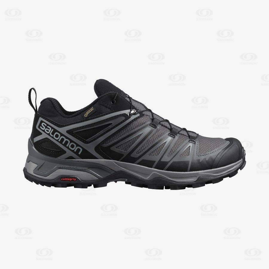Pánské Trekové Boty Salomon X ULTRA 3 GORE-TEX Šedé | CZ-O2323