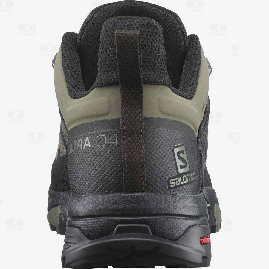 Pánské Trekové Boty Salomon X ULTRA 4 GORE-TEX Olivy Zelené Černé | CZ-L1403