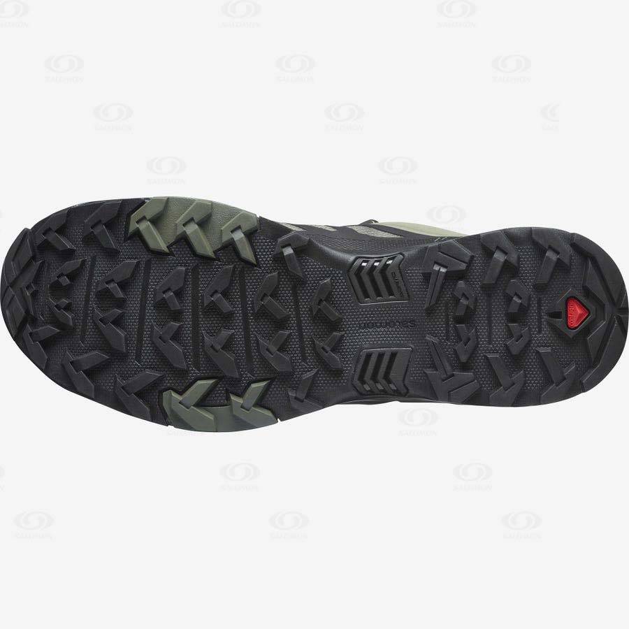 Pánské Trekové Boty Salomon X ULTRA 4 GORE-TEX Olivy Zelené Černé | CZ-L1403