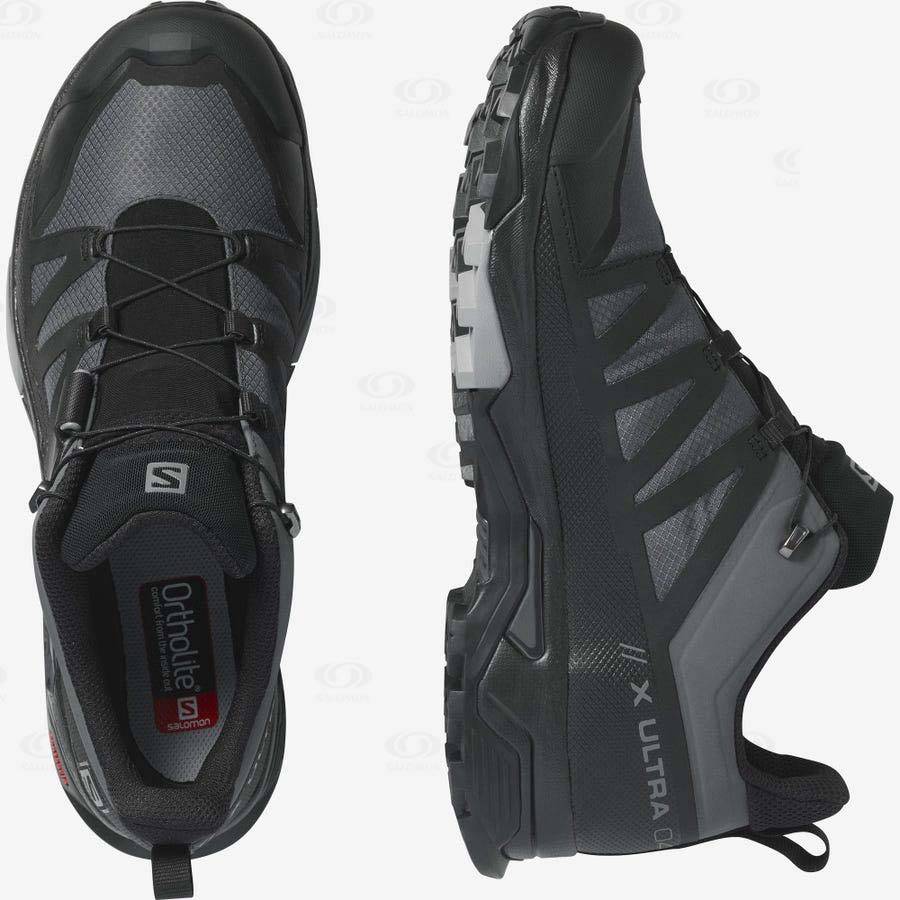 Pánské Trekové Boty Salomon X ULTRA 4 GORE-TEX Šedé Černé | CZ-S2423