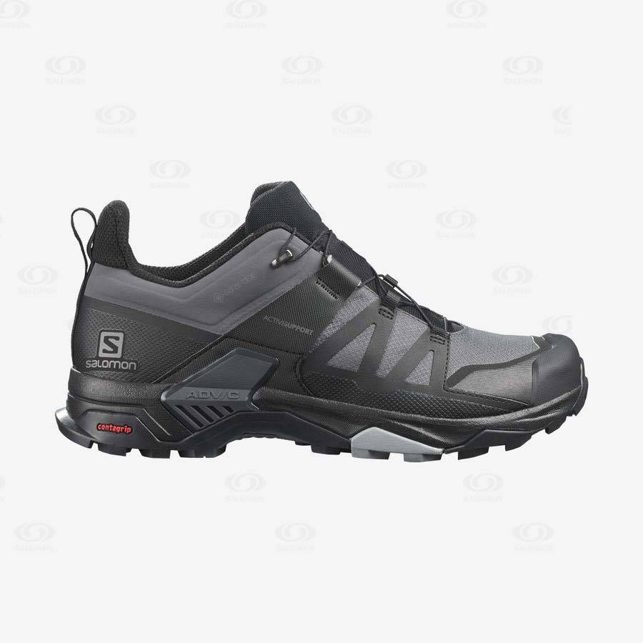 Pánské Trekové Boty Salomon X ULTRA 4 GORE-TEX Šedé Černé | CZ-S2423