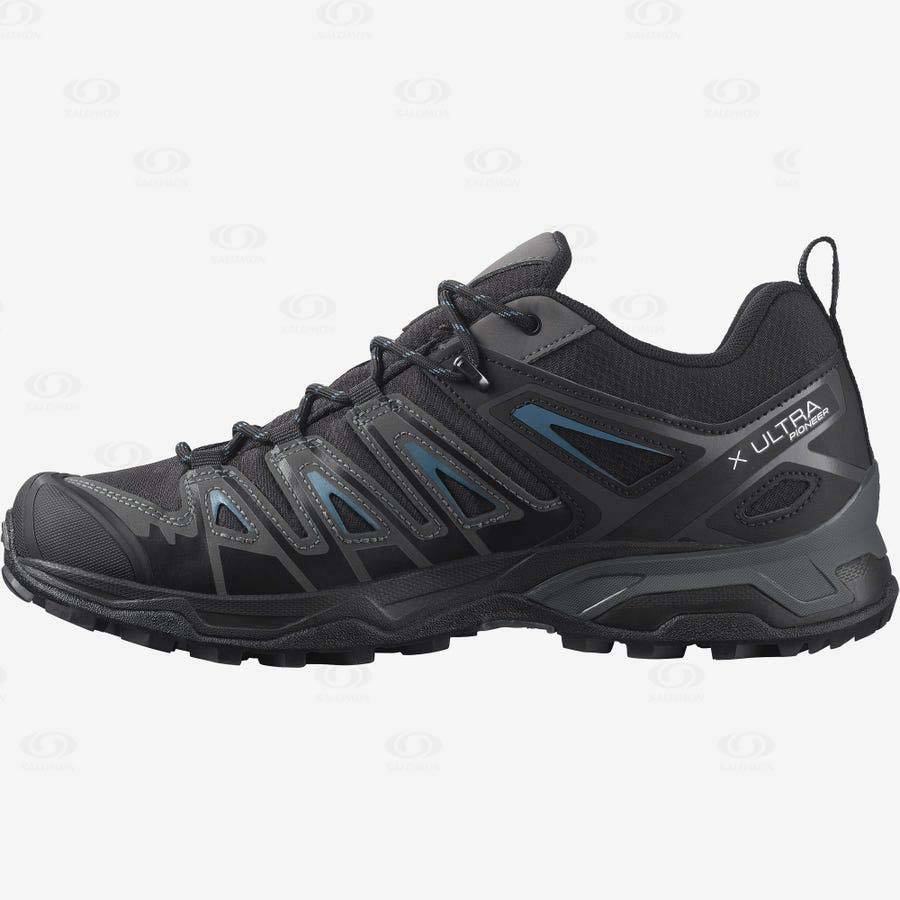 Pánské Trekové Boty Salomon X ULTRA PIONEER CLIMASALOMON™ WATERPROOF Černé | CZ-L1158