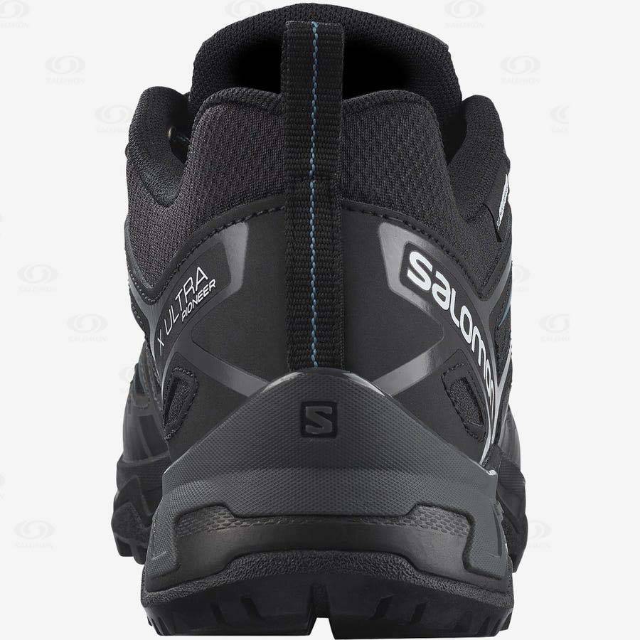 Pánské Trekové Boty Salomon X ULTRA PIONEER CLIMASALOMON™ WATERPROOF Černé | CZ-L1158