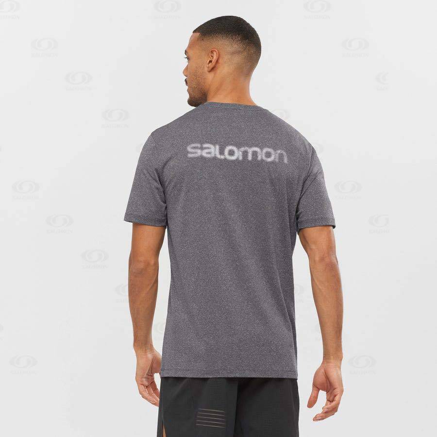 Pánské Tričko Salomon AGILE TRAINING Šedé | CZ-L1445