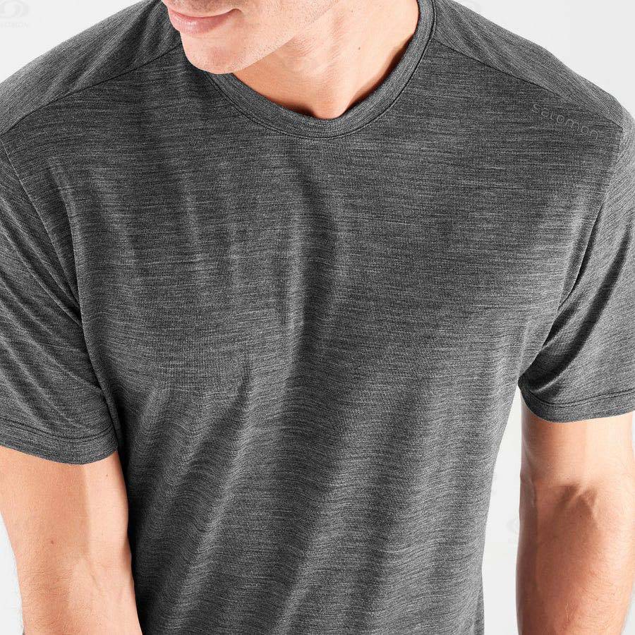 Pánské Tričko Salomon OUTLIFE MERINO BLEND Černé | CZ-L1116