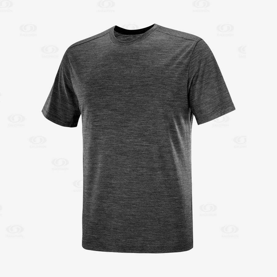 Pánské Tričko Salomon OUTLIFE MERINO BLEND Černé | CZ-L1116