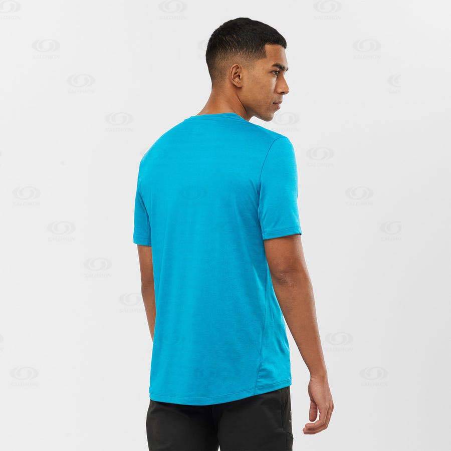 Pánské Tričko Salomon OUTLINE Blankyt | CZ-L1298