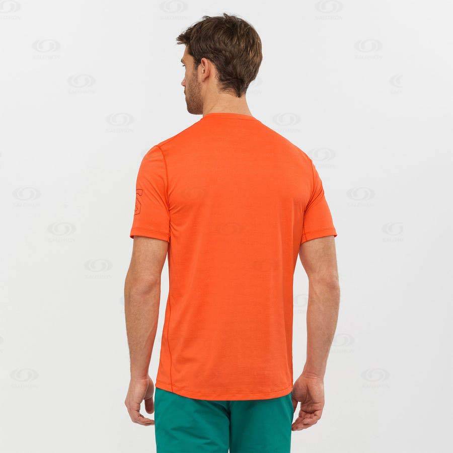 Pánské Tričko Salomon OUTLINE Oranžové | CZ-O1411
