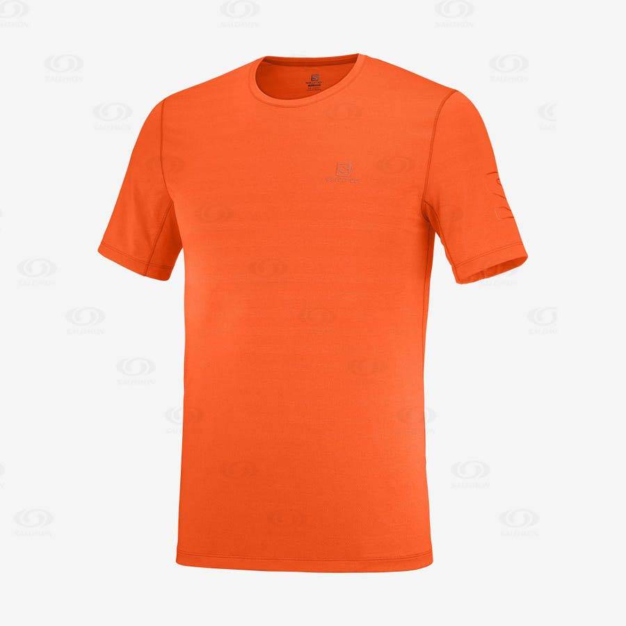 Pánské Tričko Salomon OUTLINE Oranžové | CZ-O1411