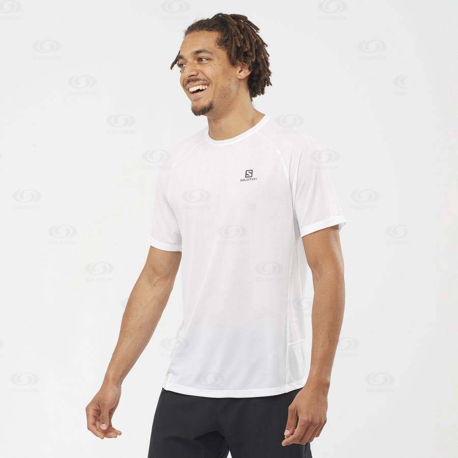 Pánské Tričko Salomon PROMO CROSS REBEL Bílé | CZ-N2149