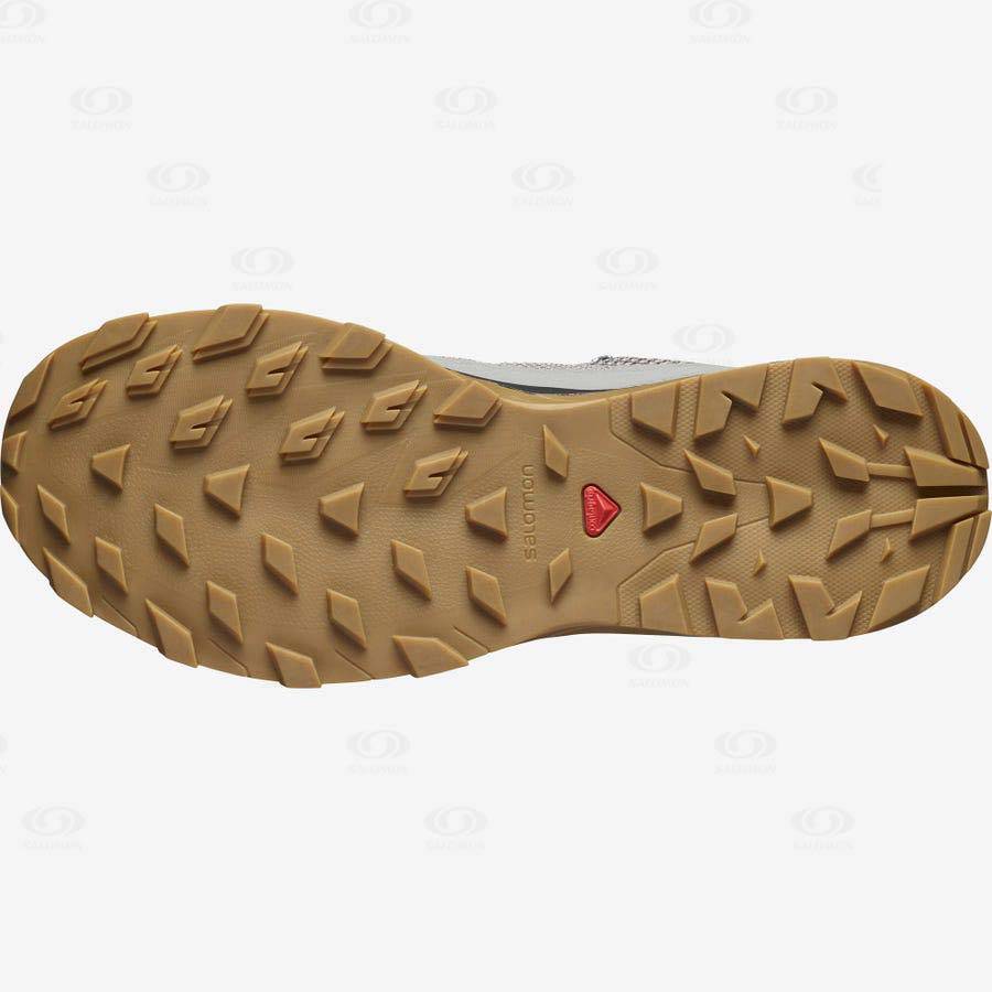 Pánské Turistické Boty Salomon OUTLINE MID GORE-TEX Šedé Černé | CZ-N2191