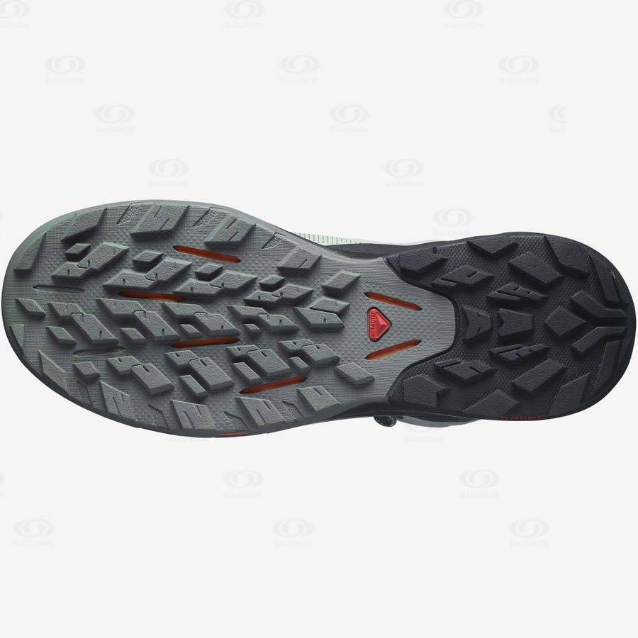 Pánské Turistické Boty Salomon OUTPULSE MID GORE-TEX Černé Tyrkysové | CZ-S2290