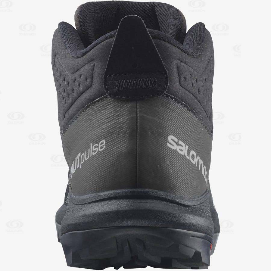 Pánské Turistické Boty Salomon OUTPULSE MID GORE-TEX Černé | CZ-W1730
