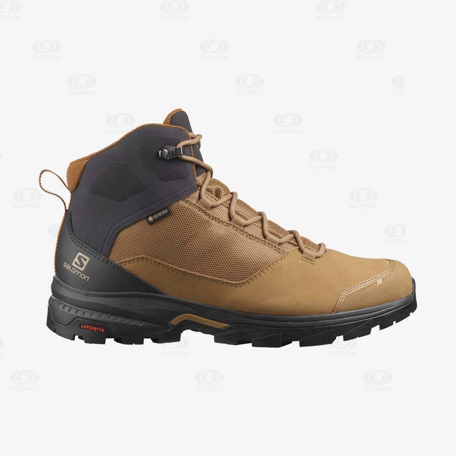 Pánské Turistické Boty Salomon OUTWARD GORE-TEX Černé Hnědé | CZ-N1547