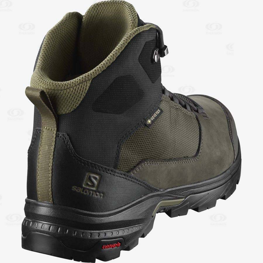 Pánské Turistické Boty Salomon OUTWARD GORE-TEX Černé Olivy Zelené | CZ-W1860