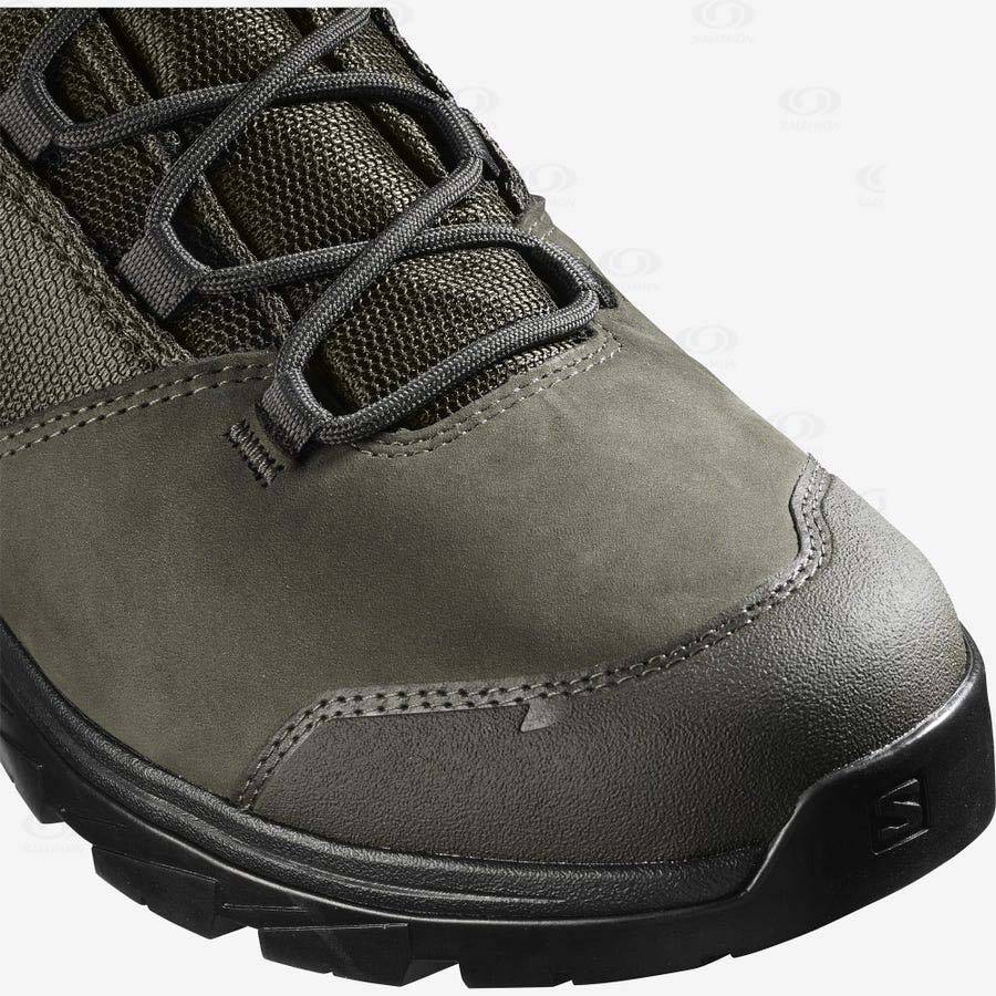 Pánské Turistické Boty Salomon OUTWARD GORE-TEX Černé Olivy Zelené | CZ-W1860