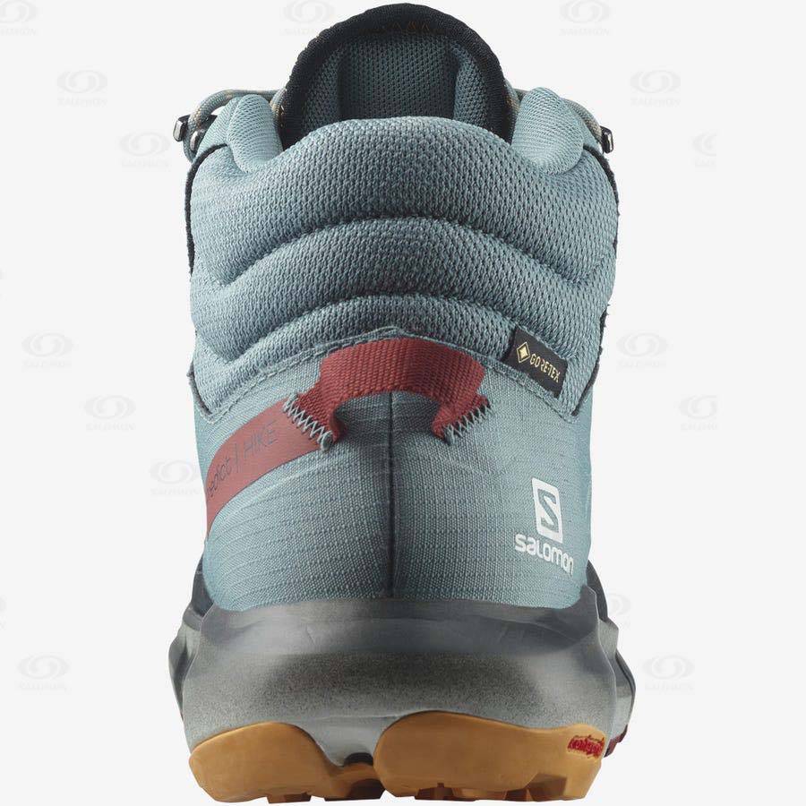 Pánské Turistické Boty Salomon PREDICT HIKE MID GORE-TEX Tyrkysové | CZ-M2133