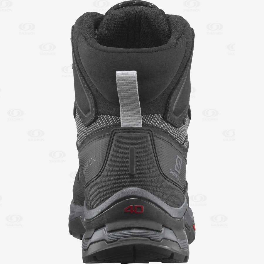 Pánské Turistické Boty Salomon QUEST 4 GORE-TEX Šedé Černé | CZ-L1711