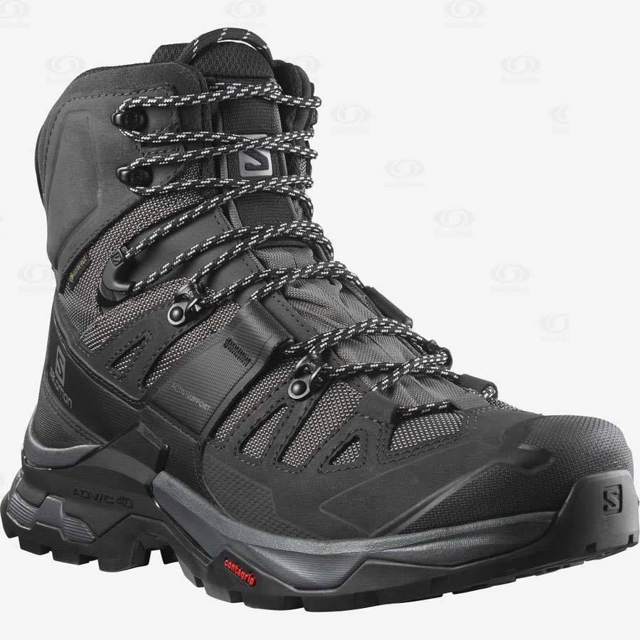 Pánské Turistické Boty Salomon QUEST 4 GORE-TEX Šedé Černé | CZ-L1711