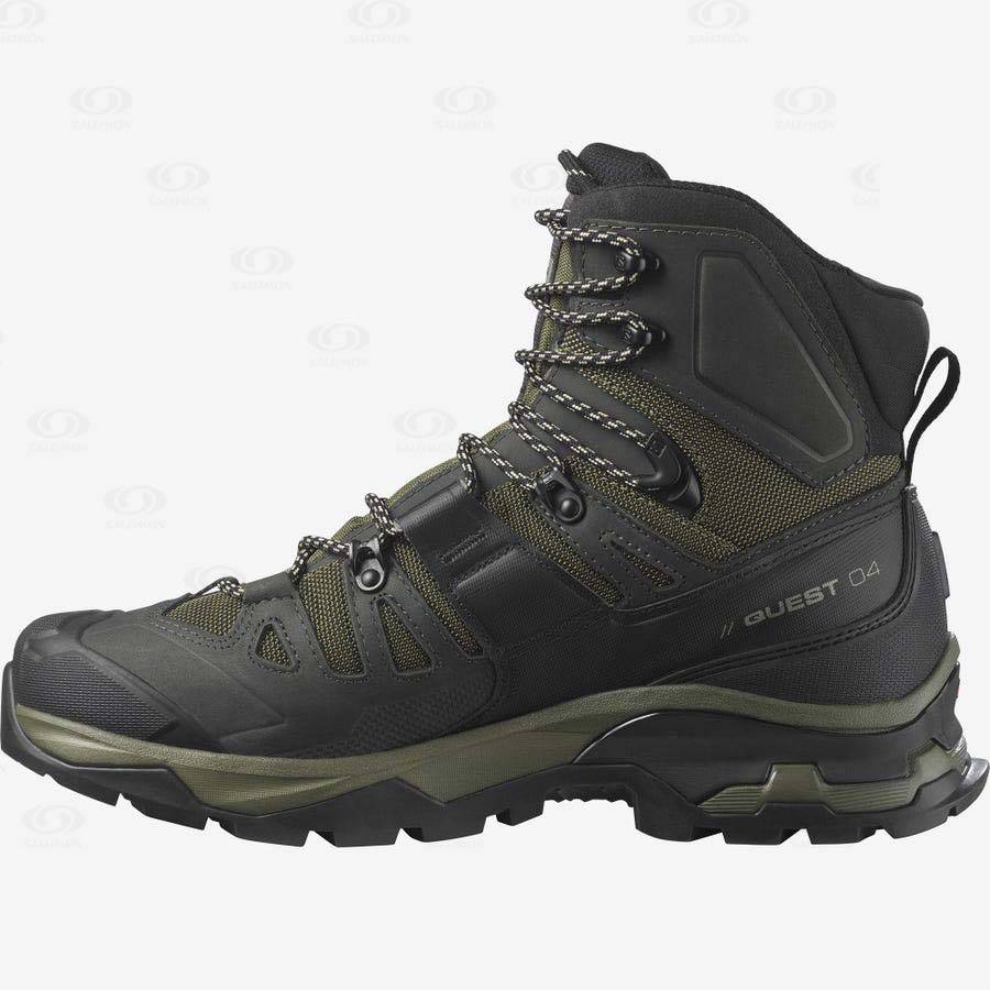 Pánské Turistické Boty Salomon QUEST 4 GORE-TEX Olivy Zelené | CZ-O2440