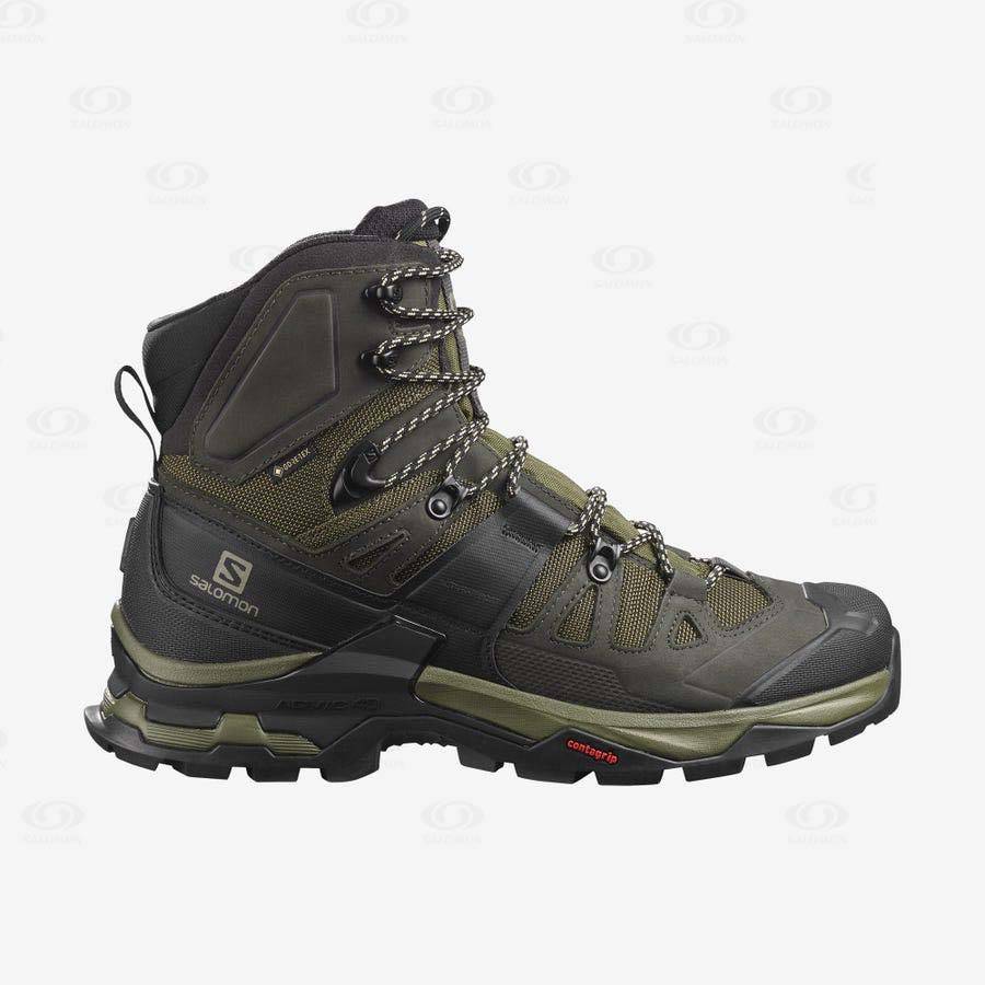 Pánské Turistické Boty Salomon QUEST 4 GORE-TEX Olivy Zelené | CZ-O2440