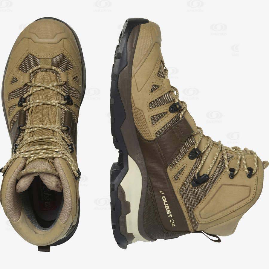 Pánské Turistické Boty Salomon QUEST 4 GORE-TEX Hnědé | CZ-S2437