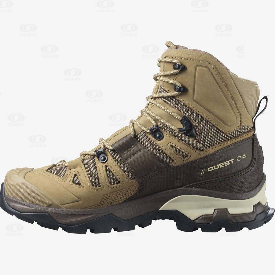 Pánské Turistické Boty Salomon QUEST 4 GORE-TEX Hnědé | CZ-S2437