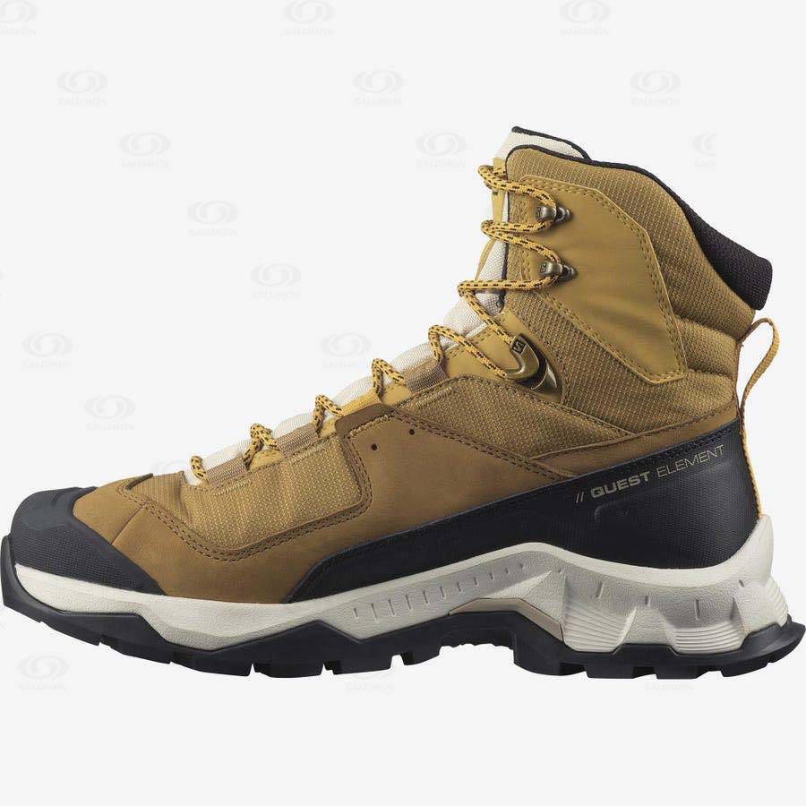 Pánské Turistické Boty Salomon QUEST ELEMENT GORE-TEX Žluté | CZ-N2058