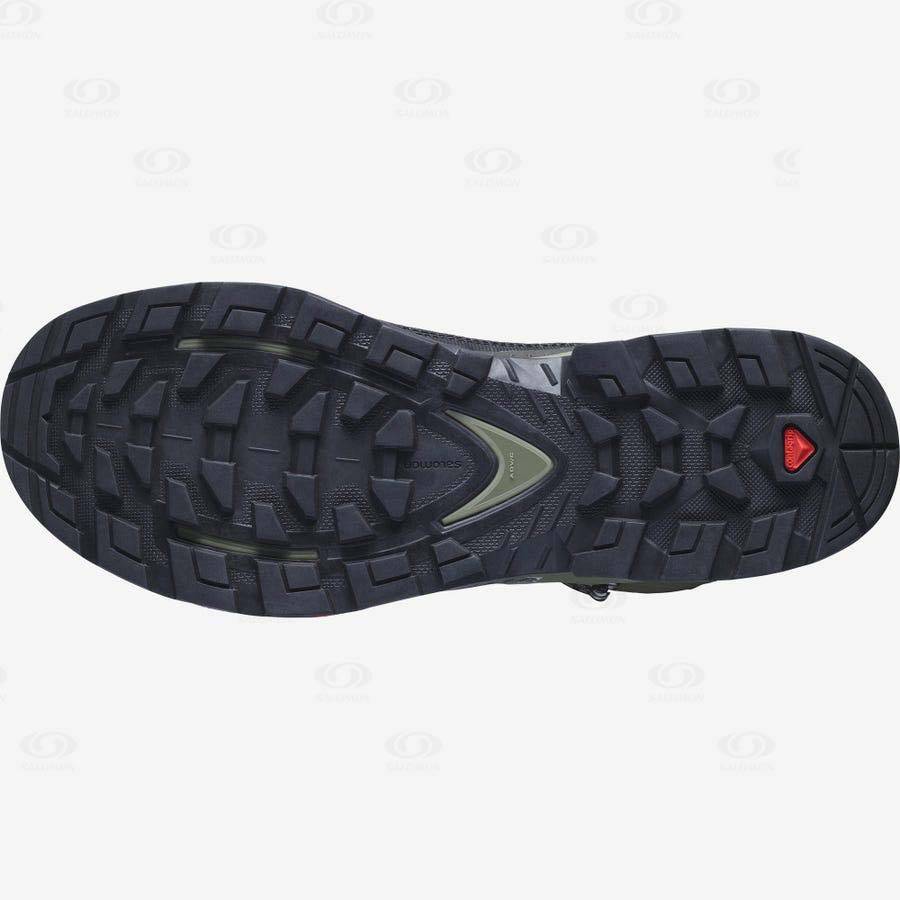 Pánské Turistické Boty Salomon QUEST ELEMENT GORE-TEX Černé Olivy Zelené | CZ-S1758
