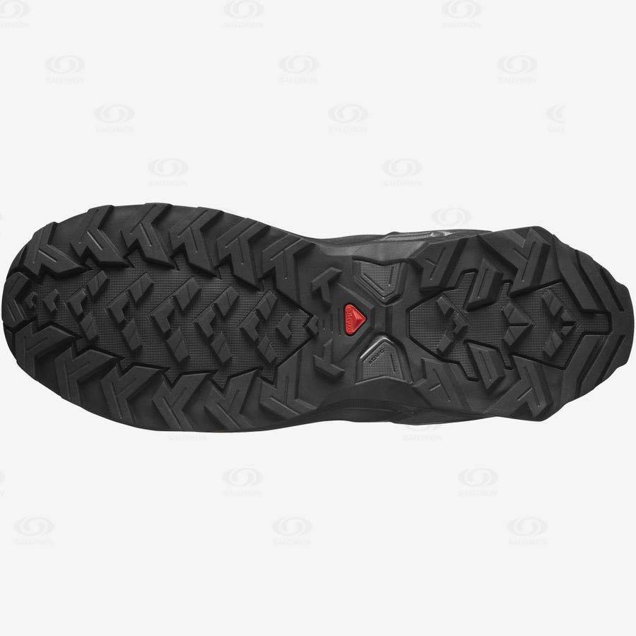 Pánské Turistické Boty Salomon X RAISE 2 MID GORE-TEX Šedé Černé | CZ-O1159