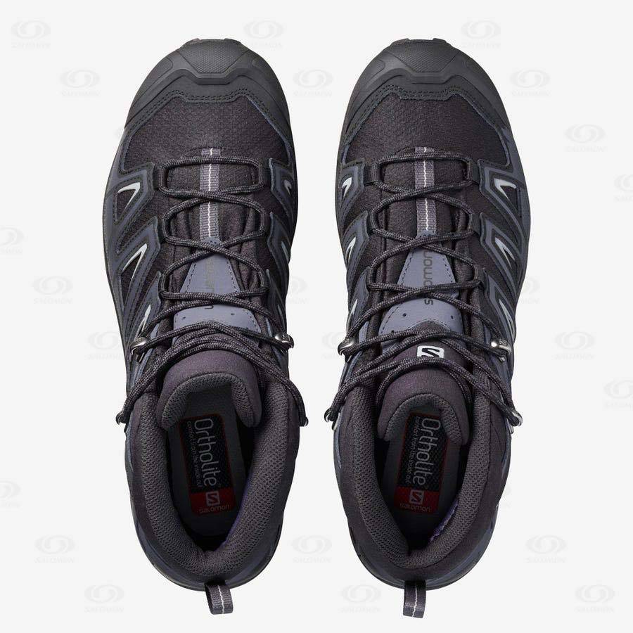 Pánské Turistické Boty Salomon X ULTRA 3 MID GORE-TEX Šedé Černé | CZ-A2249