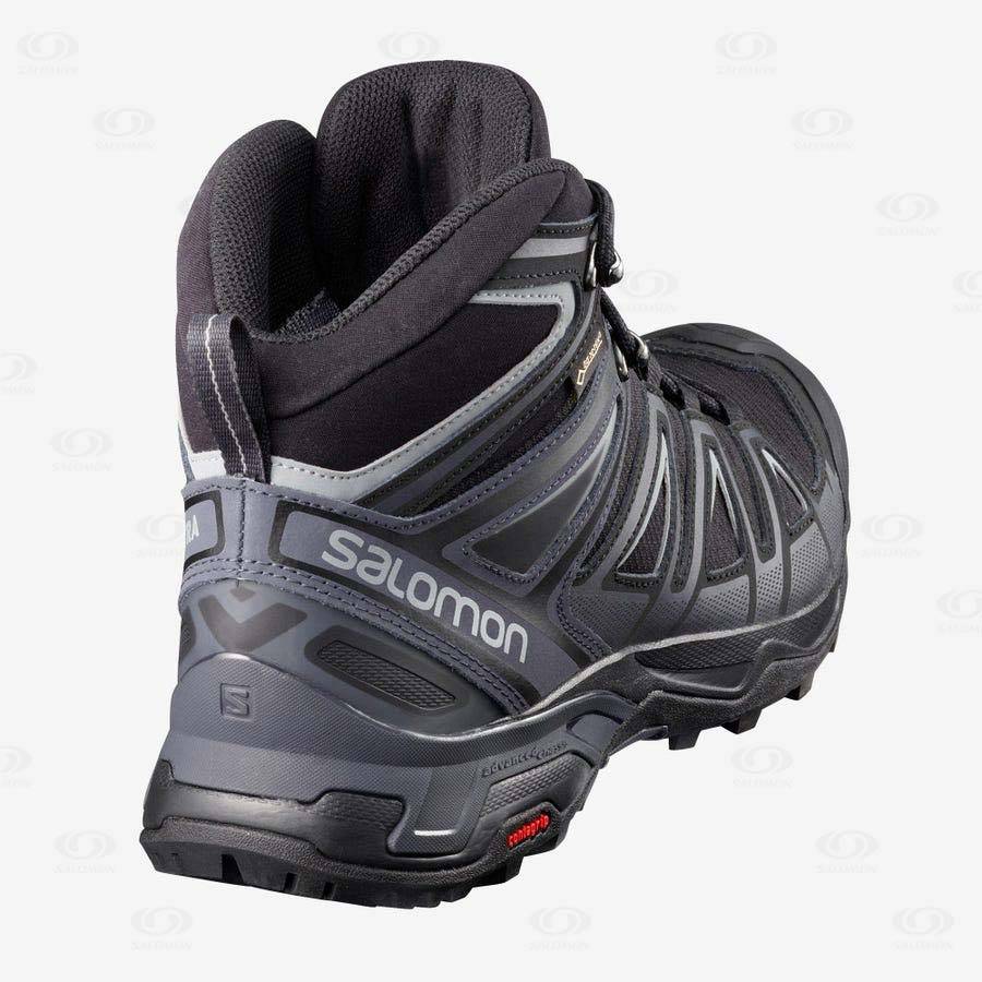 Pánské Turistické Boty Salomon X ULTRA 3 MID GORE-TEX Šedé Černé | CZ-A2249