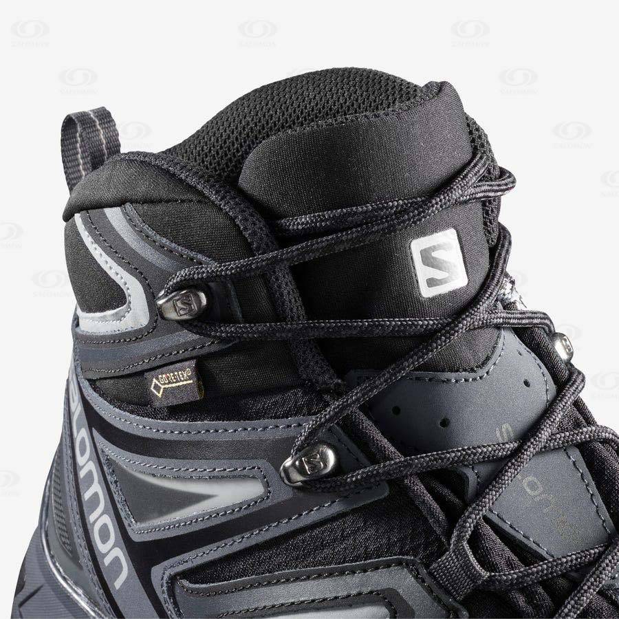 Pánské Turistické Boty Salomon X ULTRA 3 MID GORE-TEX Šedé Černé | CZ-A2249