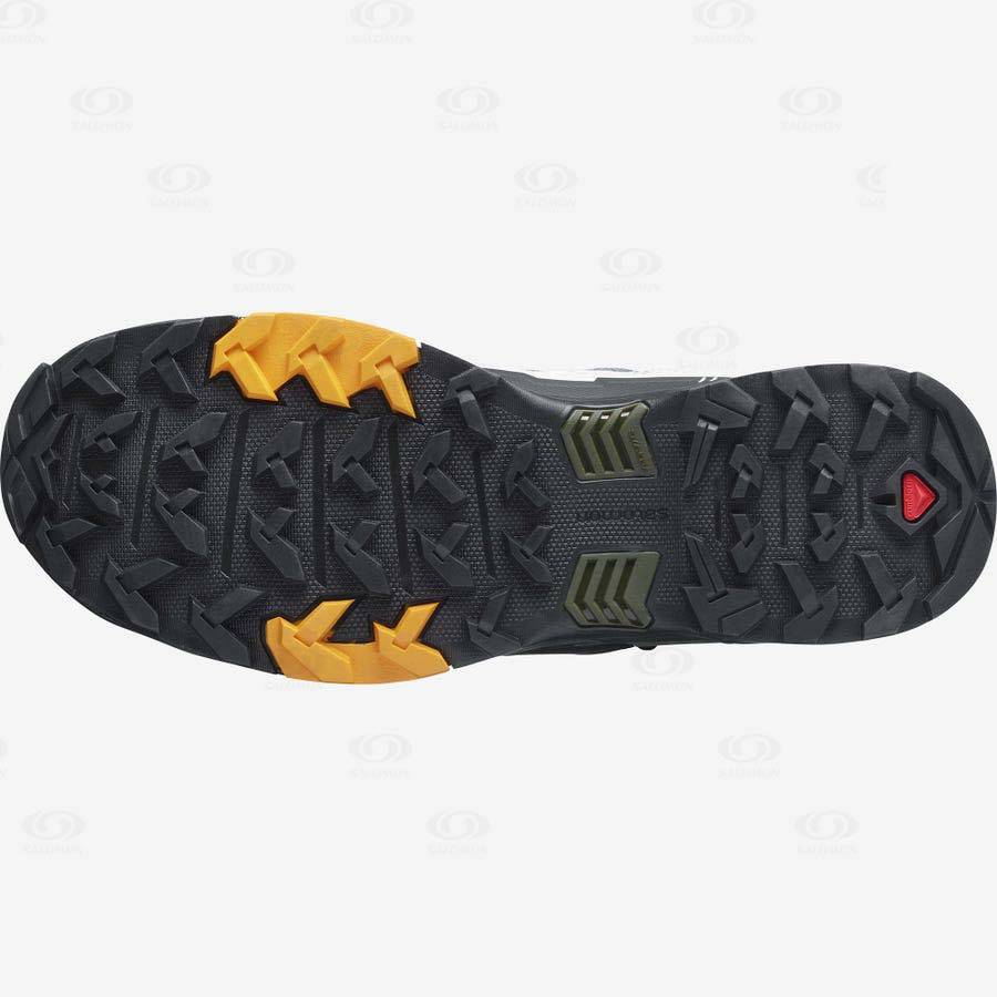 Pánské Turistické Boty Salomon X ULTRA 4 MID GORE-TEX Bílé Černé | CZ-O2195