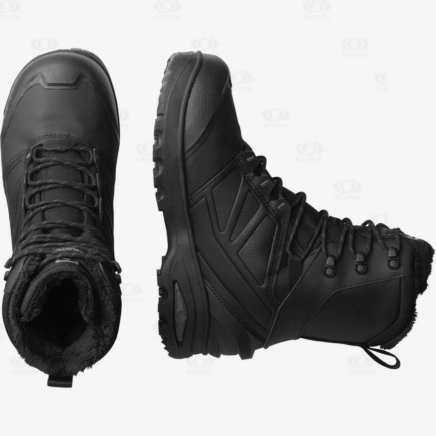 Pánské Zimní Boty Salomon TOUNDRA PRO CLIMASALOMON™ WATERPROOF Černé | CZ-S2339