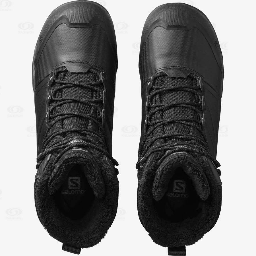 Pánské Zimní Boty Salomon TOUNDRA PRO CLIMASALOMON™ WATERPROOF Černé | CZ-S2339