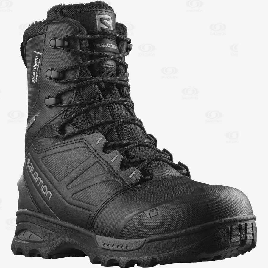 Pánské Zimní Boty Salomon TOUNDRA PRO CLIMASALOMON™ WATERPROOF Černé | CZ-S2339
