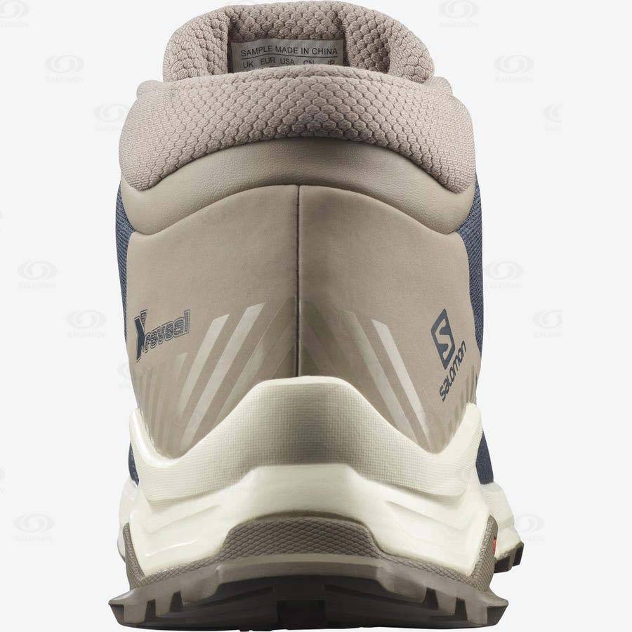 Pánské Zimní Boty Salomon X REVEAL CHUKKA CLIMASALOMON™ WATERPROOF Hnědé | CZ-N2247