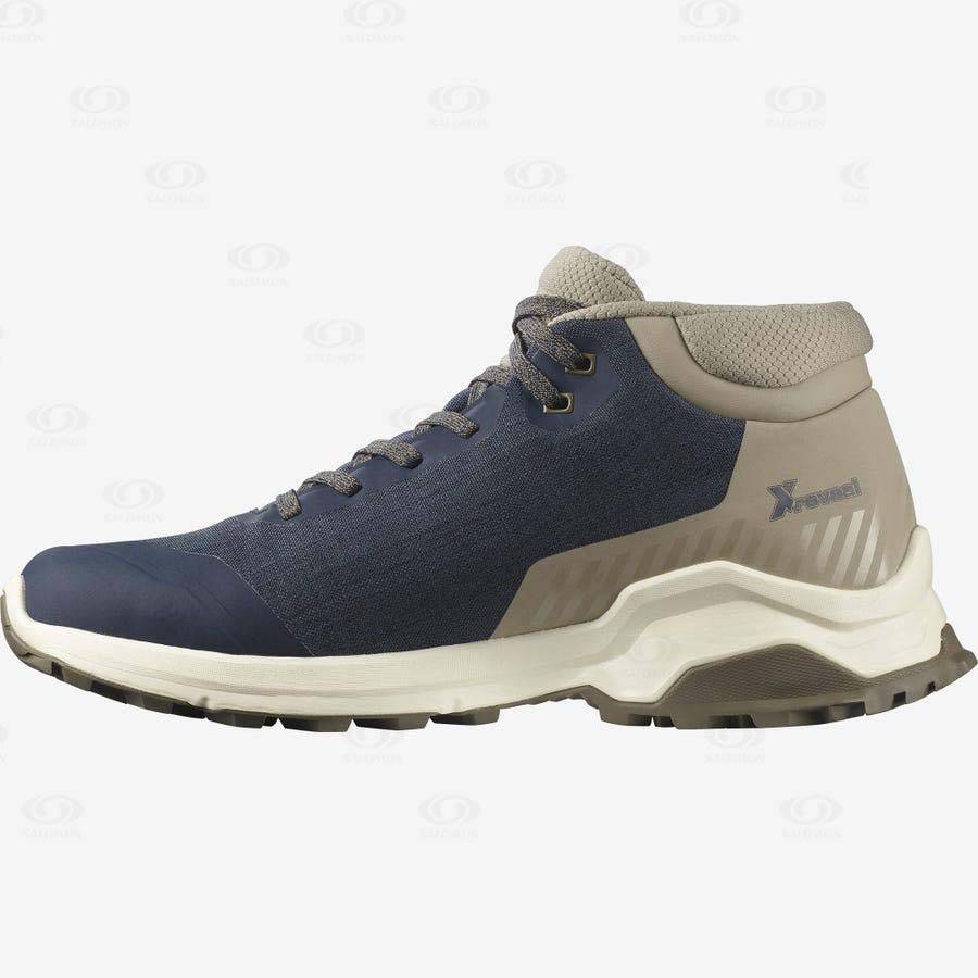 Pánské Zimní Boty Salomon X REVEAL CHUKKA CLIMASALOMON™ WATERPROOF Hnědé | CZ-N2247